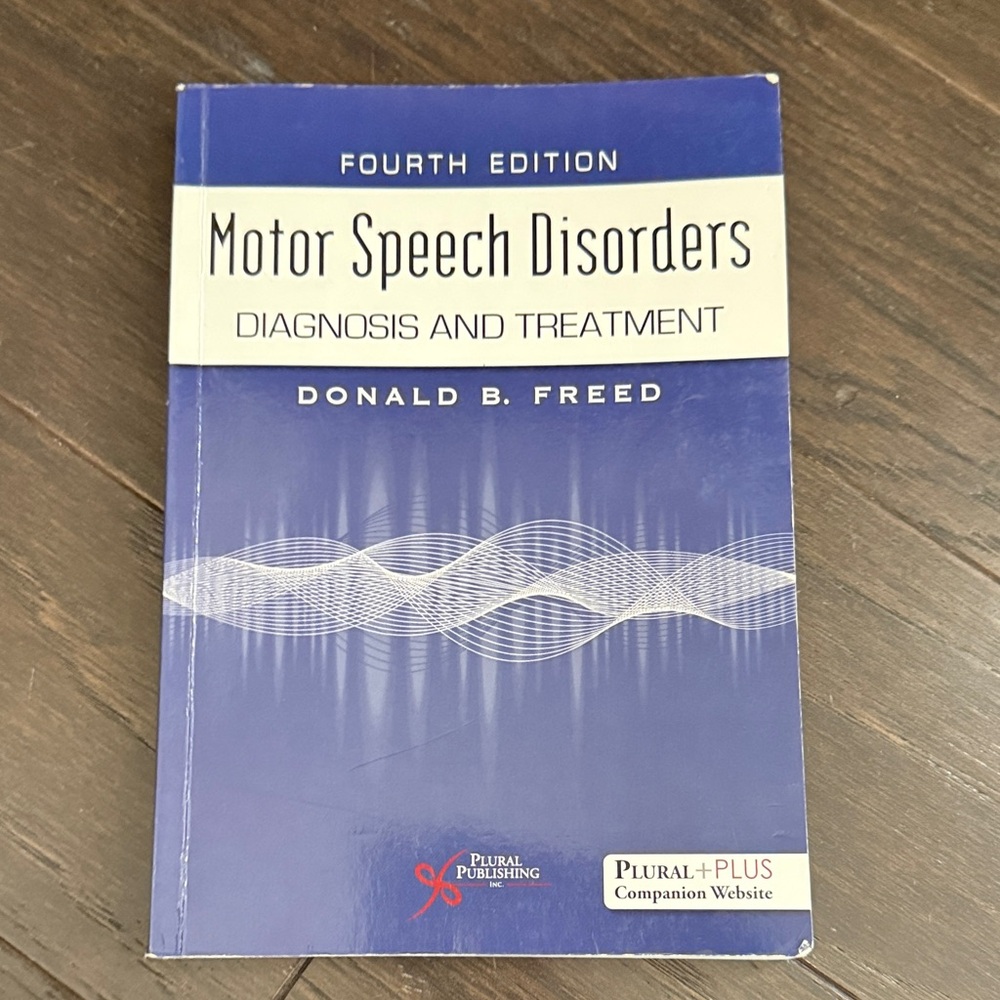 Motor Speech Disorders: Diagnosis and Treatment - Blue Paperback
